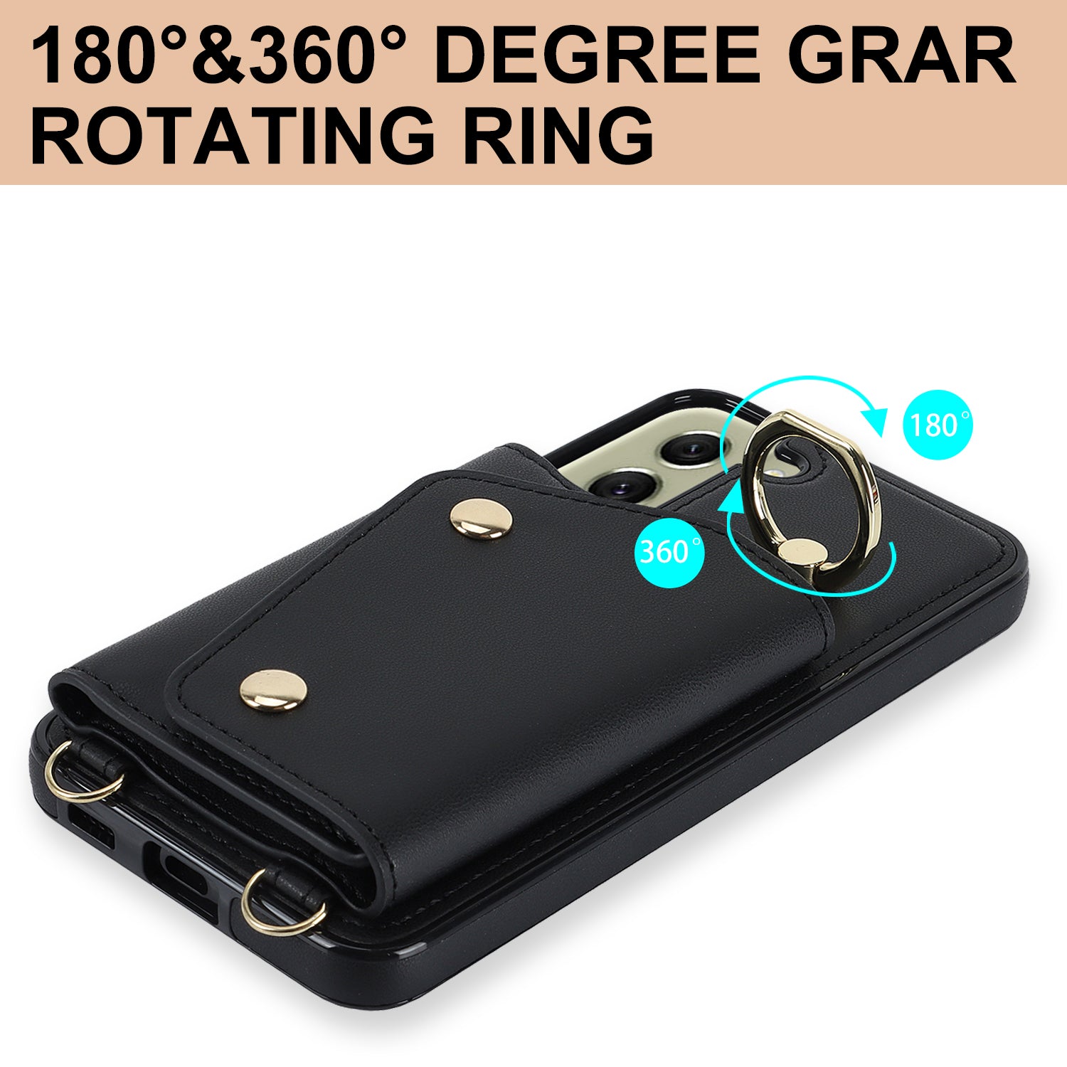For Samsung Galaxy S21 FE 5G Zipper Wallet Crossbody Phone Case PU Leather Coated TPU Kickstand Cover For Samsung Galaxy S21 FE 5G Zipper Wallet Crossbody Phone Case PU Leather Coated TPU Kickstand Cover